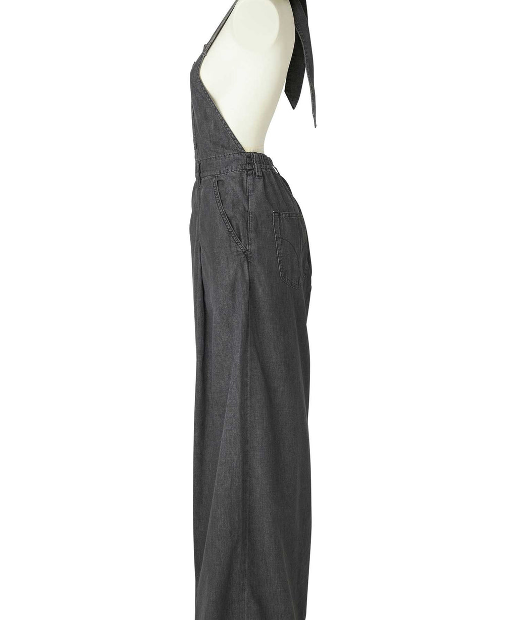 Guitar Girl Cotton Linen Denim Overalls