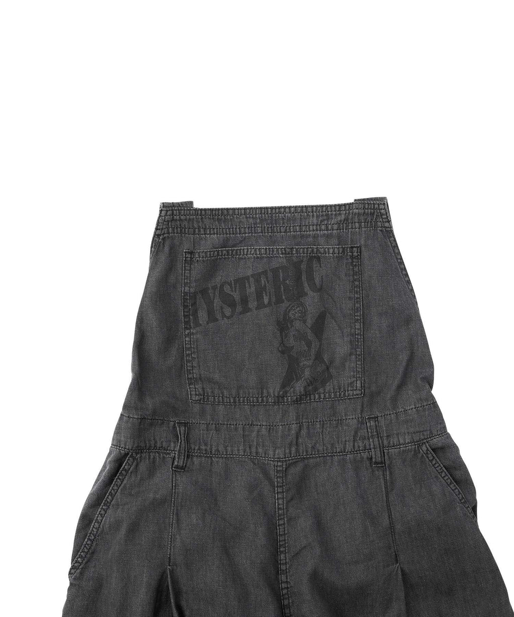 Guitar Girl Cotton Linen Denim Overalls