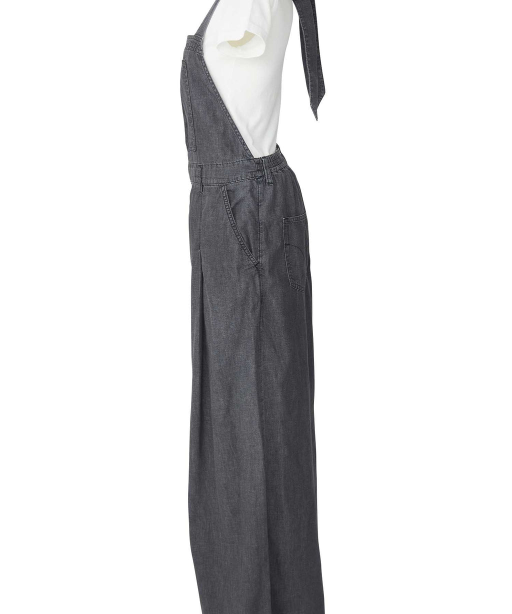 Guitar Girl Cotton Linen Denim Overalls