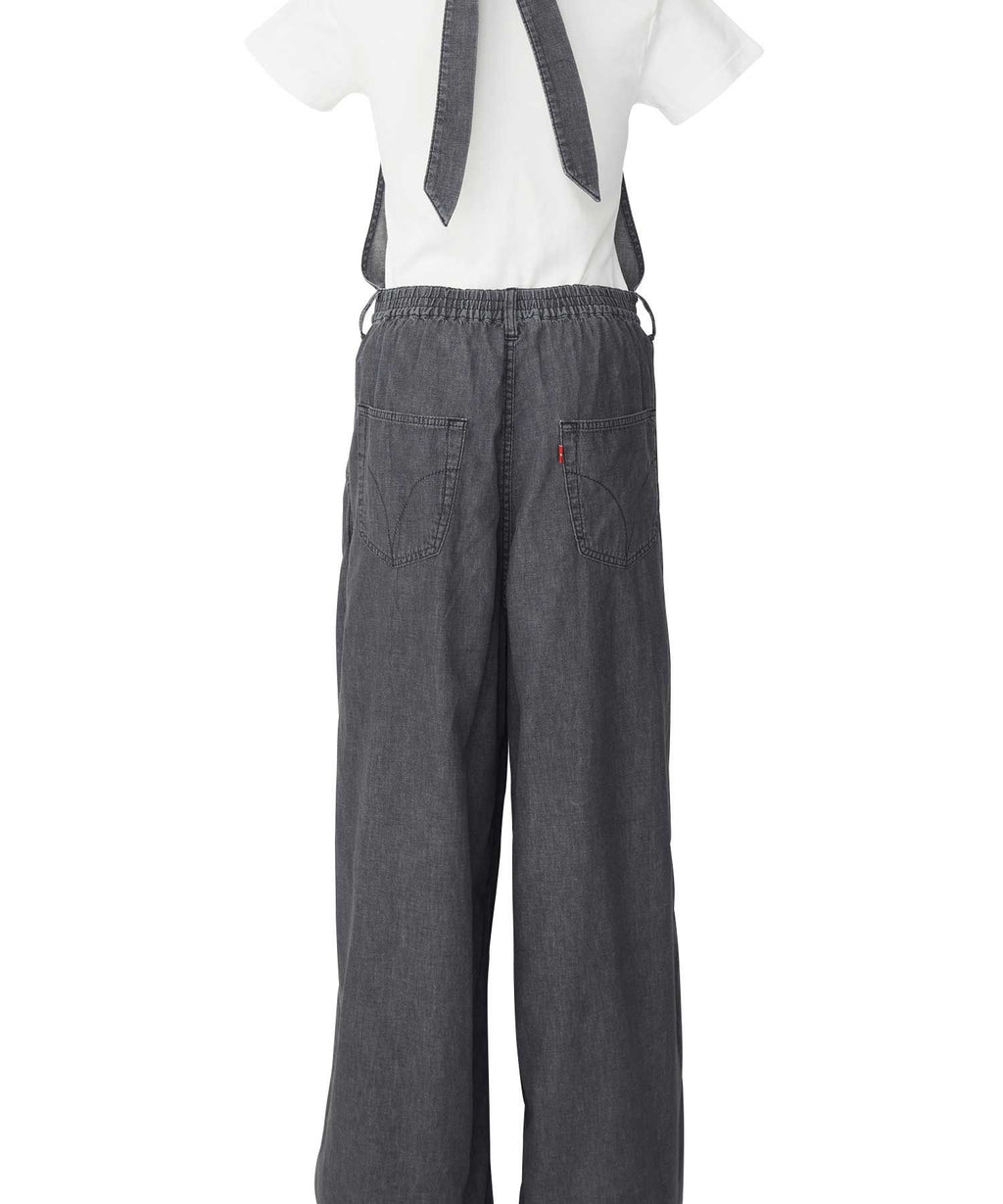 Guitar Girl Cotton Linen Denim Overalls