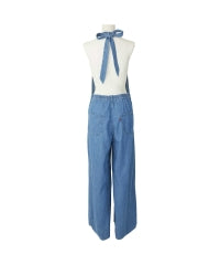 Guitar Girl Cotton Linen Denim Overalls