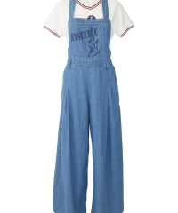 Guitar Girl Cotton Linen Denim Overalls