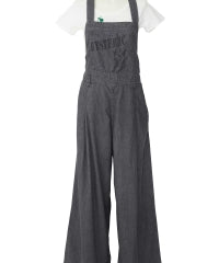 Guitar Girl Cotton Linen Denim Overalls