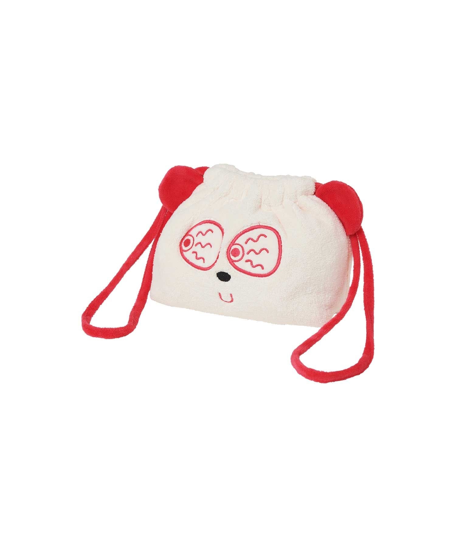 Red Eye Panda Pouch - White