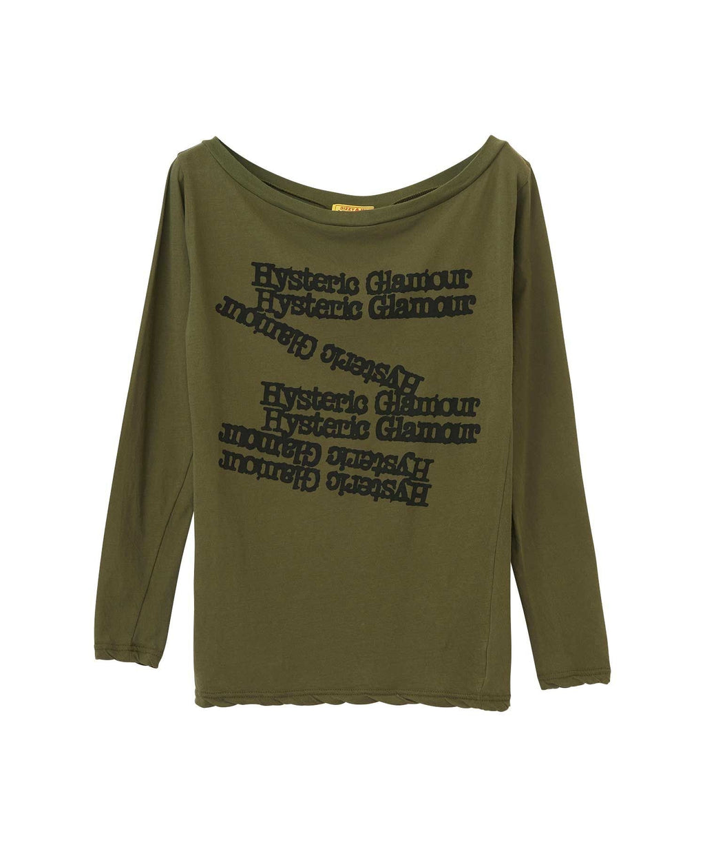 TYPEWRITER LOGO T-SHIRT - Khaki