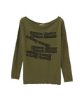 TYPEWRITER LOGO T-SHIRT - Khaki