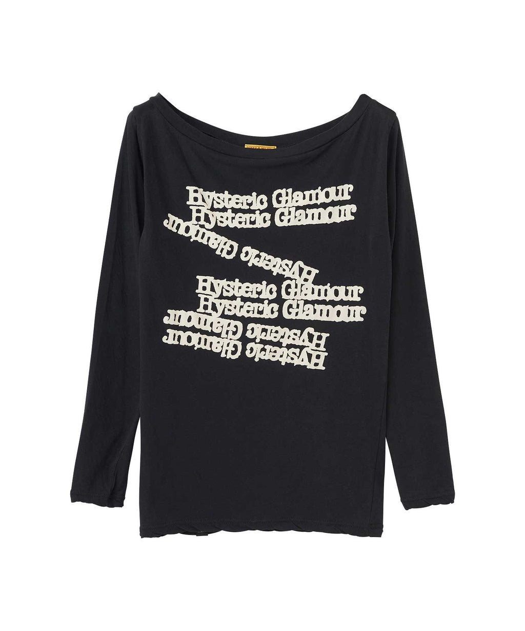 TYPEWRITER LOGO T-SHIRT - Black