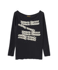 TYPEWRITER LOGO T-SHIRT - Black
