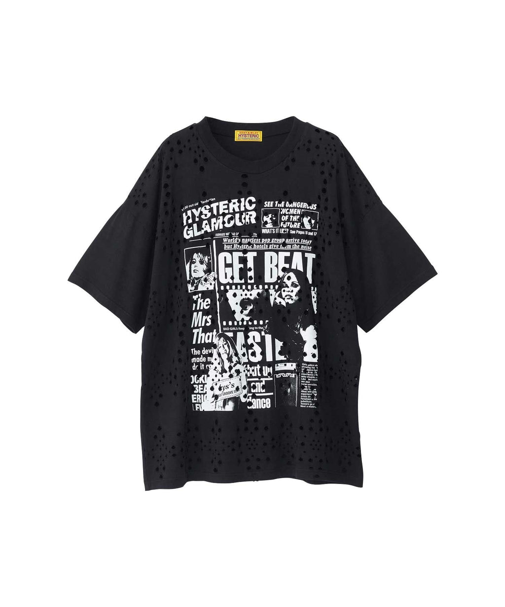 DAILY HYSTERIC Oversized T-Shirt - Black