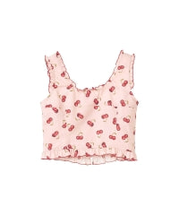 Skull Cherry Frill Bustier
