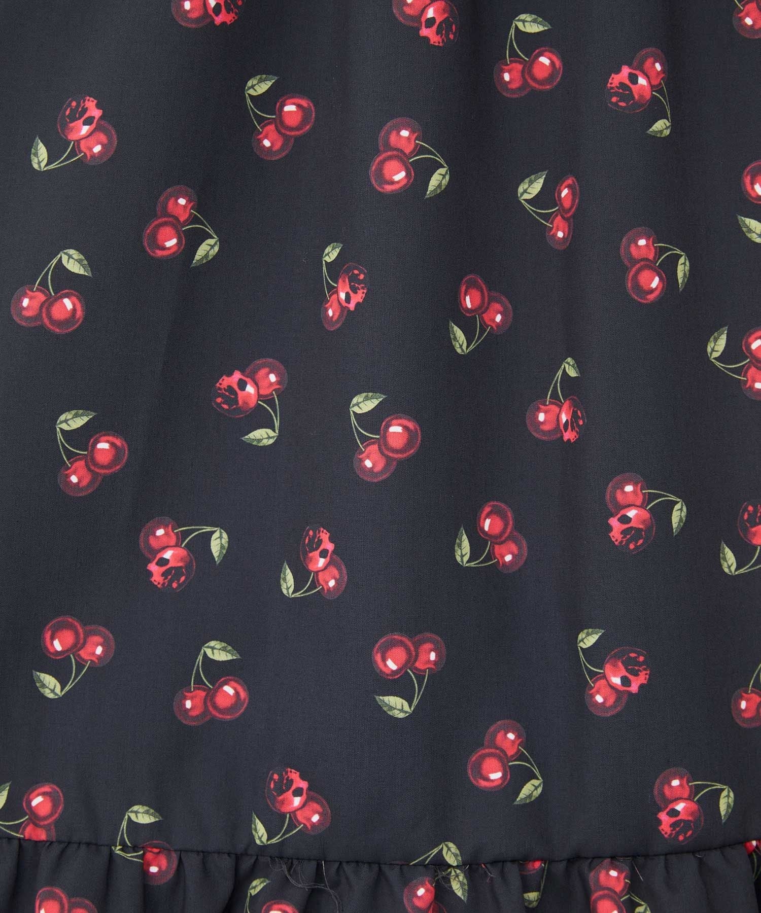 Skull Cherry Pattern Camisole Dress