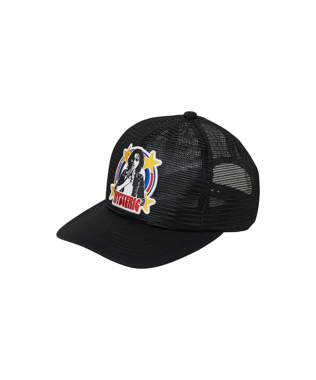 Woman Banana Patch All Mesh Cap - Black