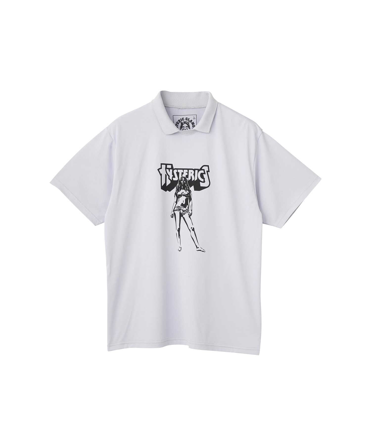 Bad Ass Mama Polo Collar Functional T-Shirt - Gray