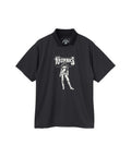 Bad Ass Mama Polo Collar Functional T-Shirt - Black