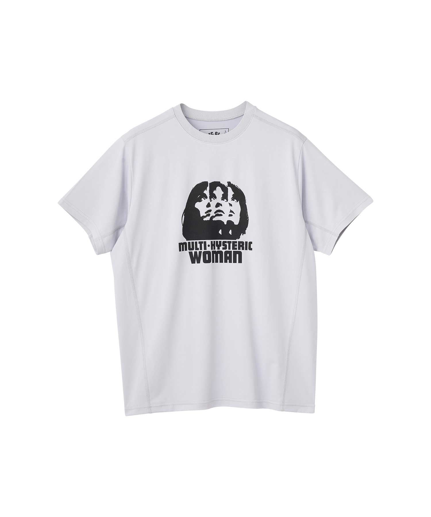 Multi Hysteric Woman Functional T-Shirt - Gray