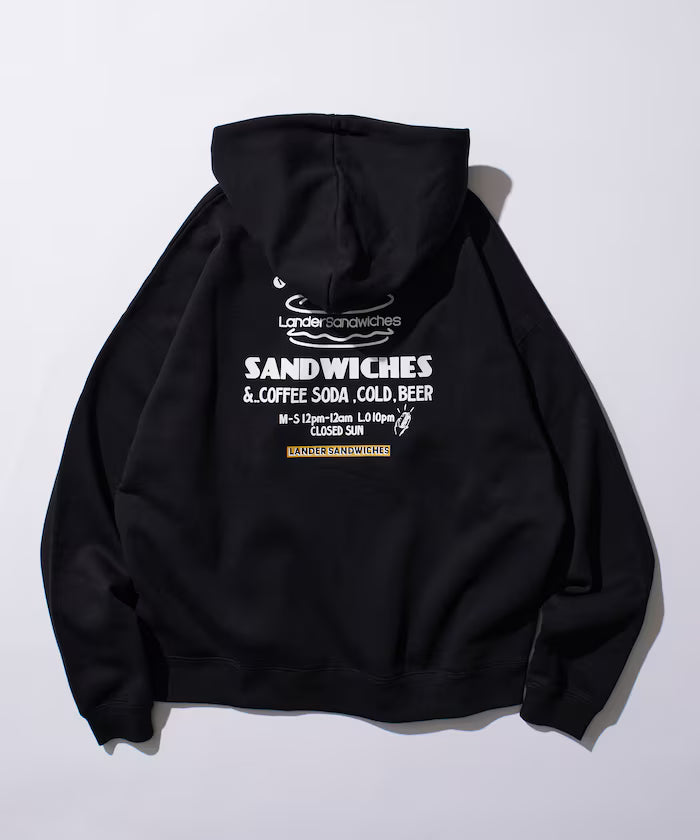 LANDER SANDWICHES×FREAK'S STORE/LANDER Limited Big Silhouette Back Print Sweat Hoodie 【Limited Release】