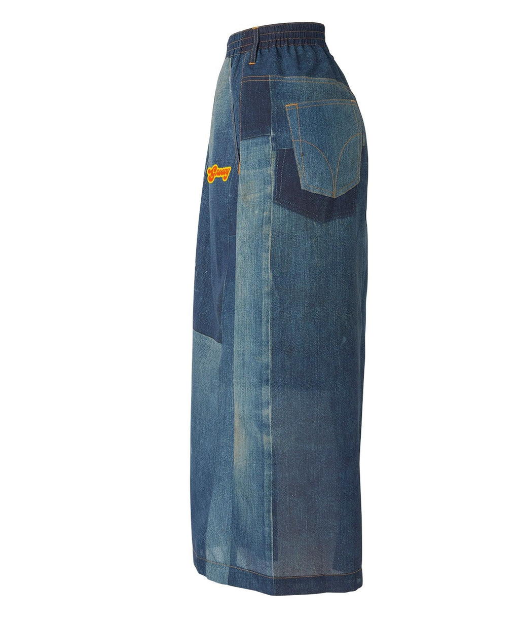 Denim Transfer Easy Pants
