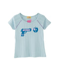 PCA/GUN SHOOTING APPLE "LOVE IS PAIN" Chibi T-Shirt - Green