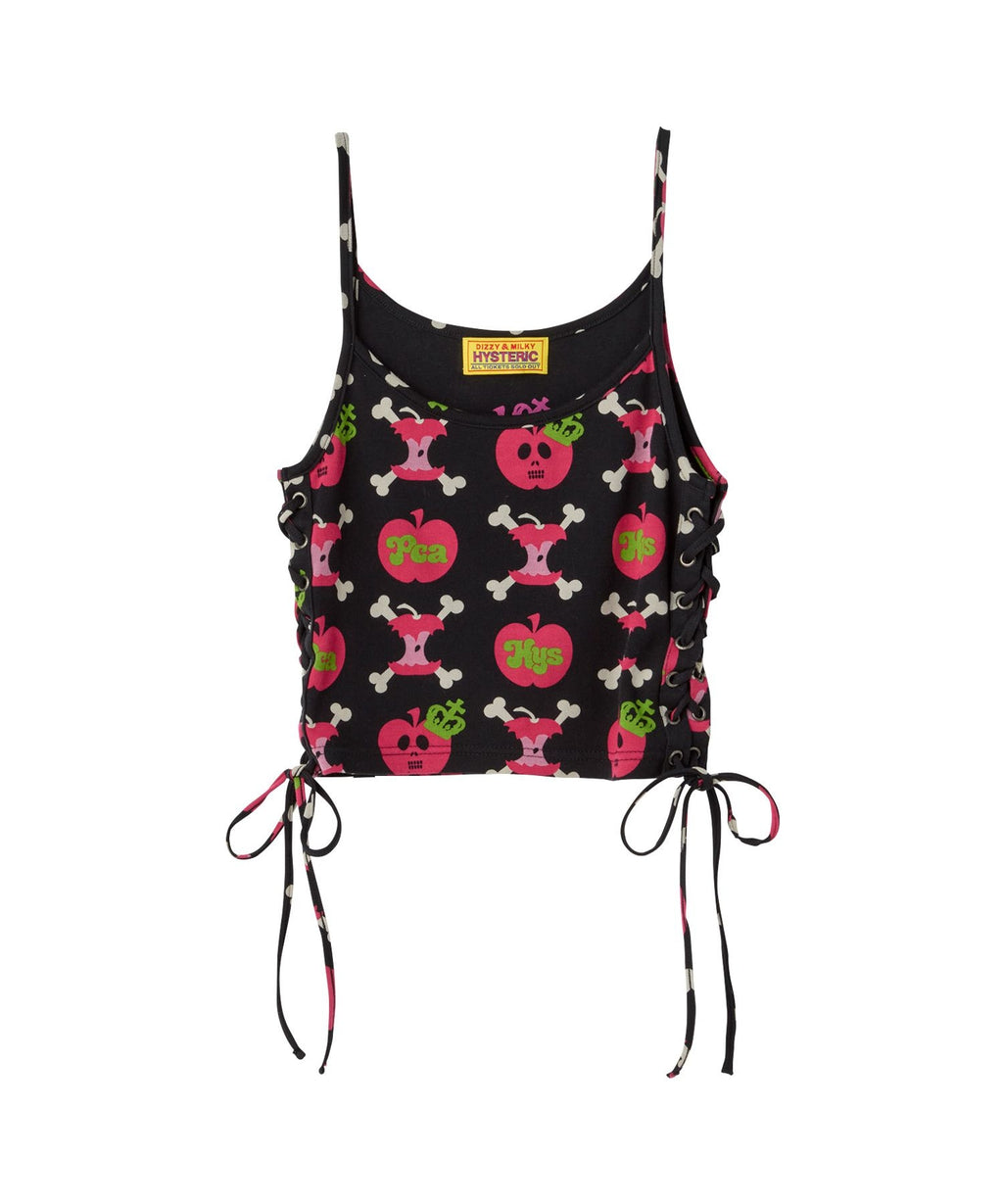 PCA/HYSTERIC × PCA MONO GRAMS Knitted Short Camisole - Black Other
