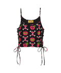 PCA/HYSTERIC × PCA MONO GRAMS Knitted Short Camisole - Black Other