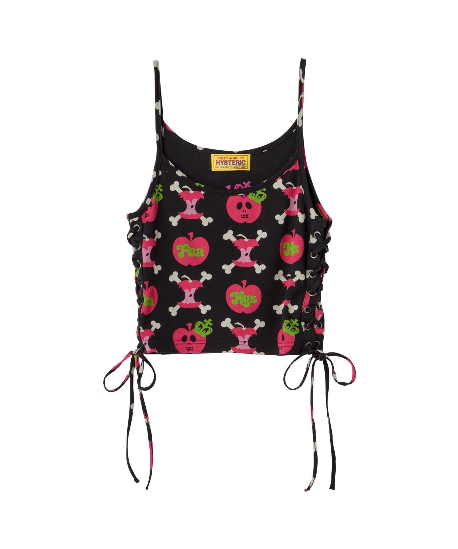 PCA/HYSTERIC × PCA MONO GRAMS Knitted Short Camisole - Black Other