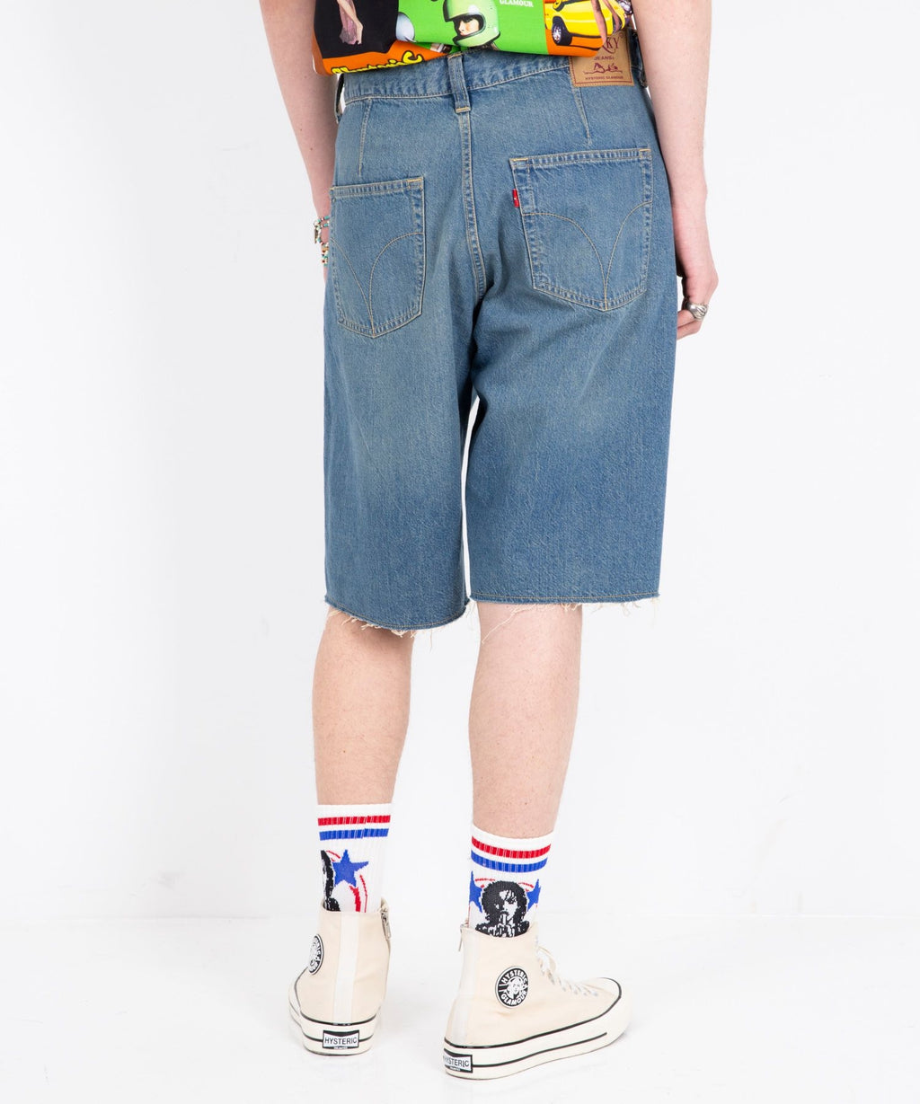 Snake Loop Denim Half Pants