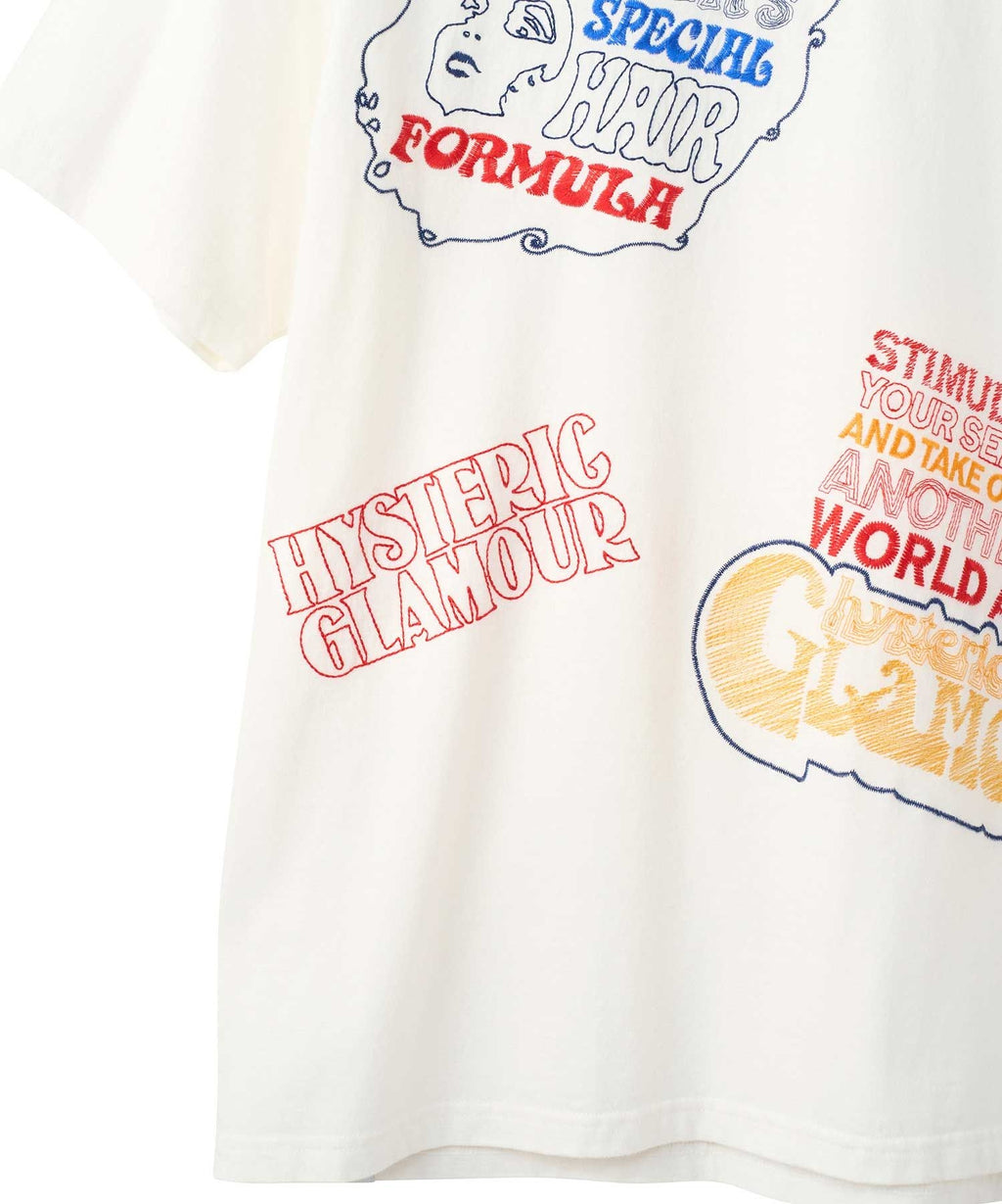 HYSTERIC SCRATCH Embroidery T-Shirt