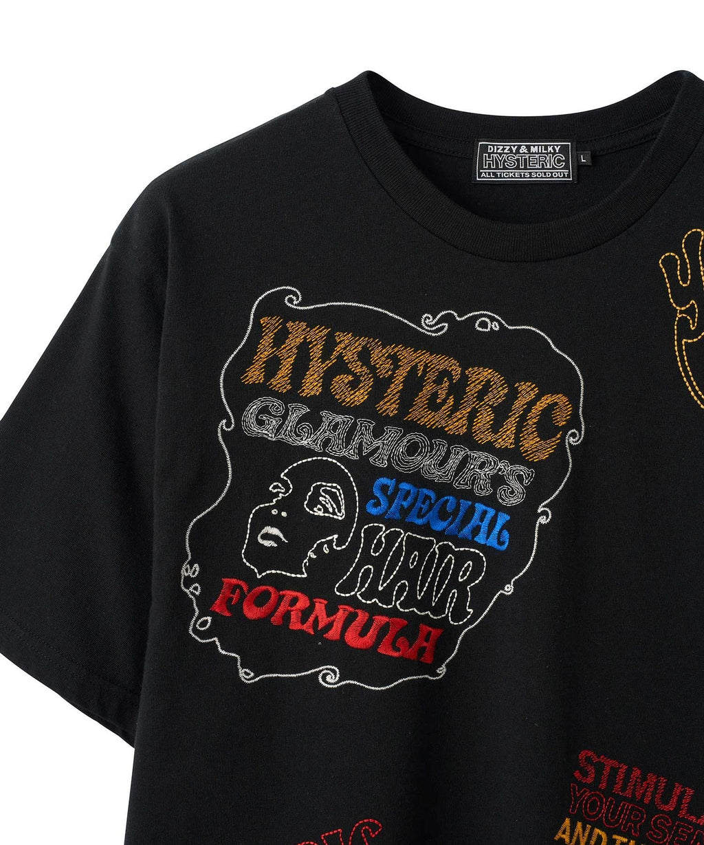 HYSTERIC SCRATCH Embroidery T-Shirt