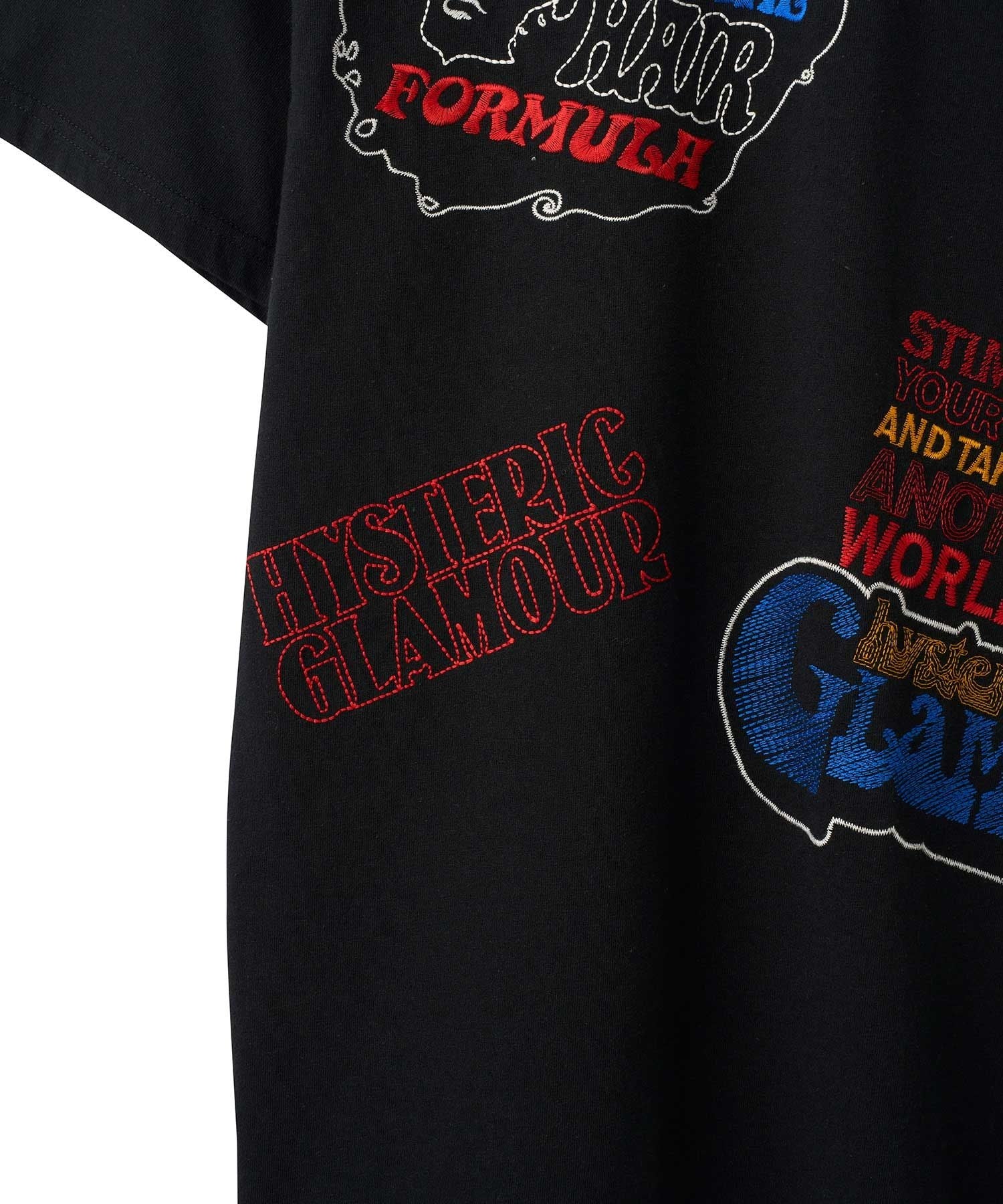 HYSTERIC SCRATCH Embroidery T-Shirt