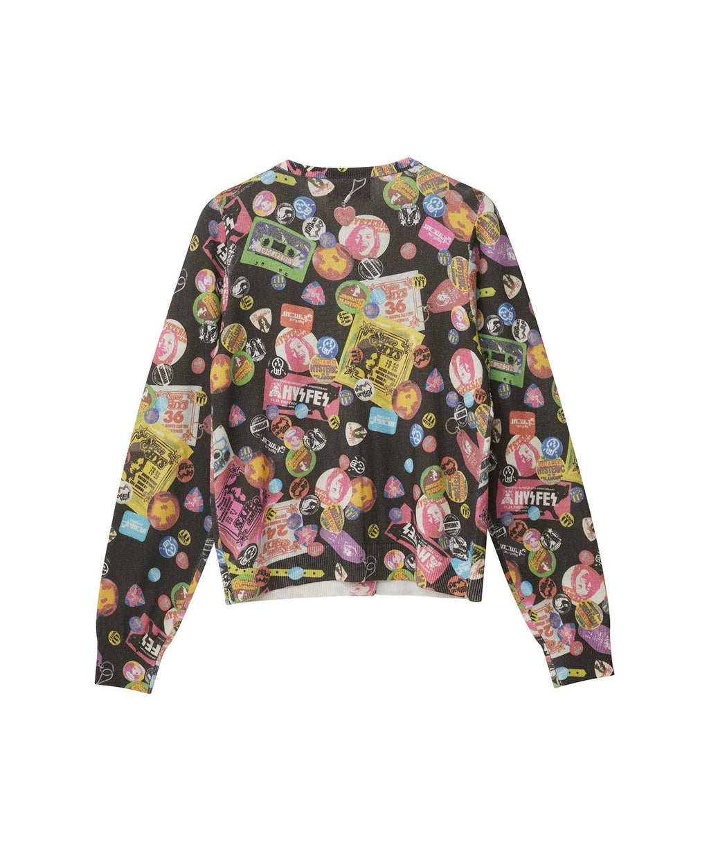 Guitar Days Pattern Cardigan