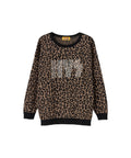 HG LEOPARD Pattern Jacquard Pullover - Brown Other