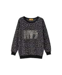 HG LEOPARD Pattern Jacquard Pullover