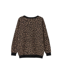 HG LEOPARD Pattern Jacquard Pullover
