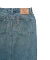 Double Knee Denim Skirt