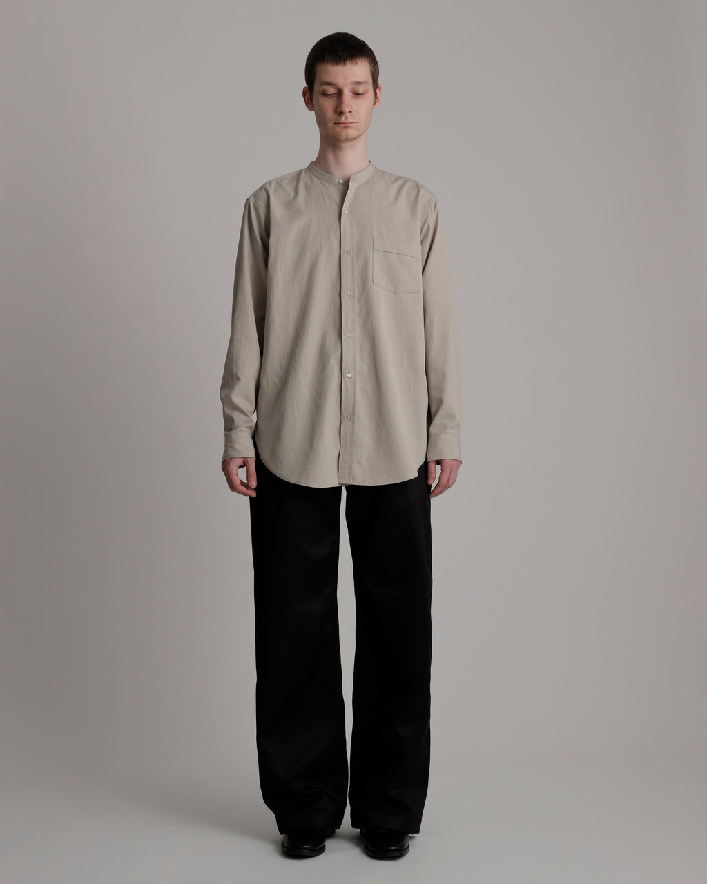 LOT.104 BAND COLLAR SHIRT