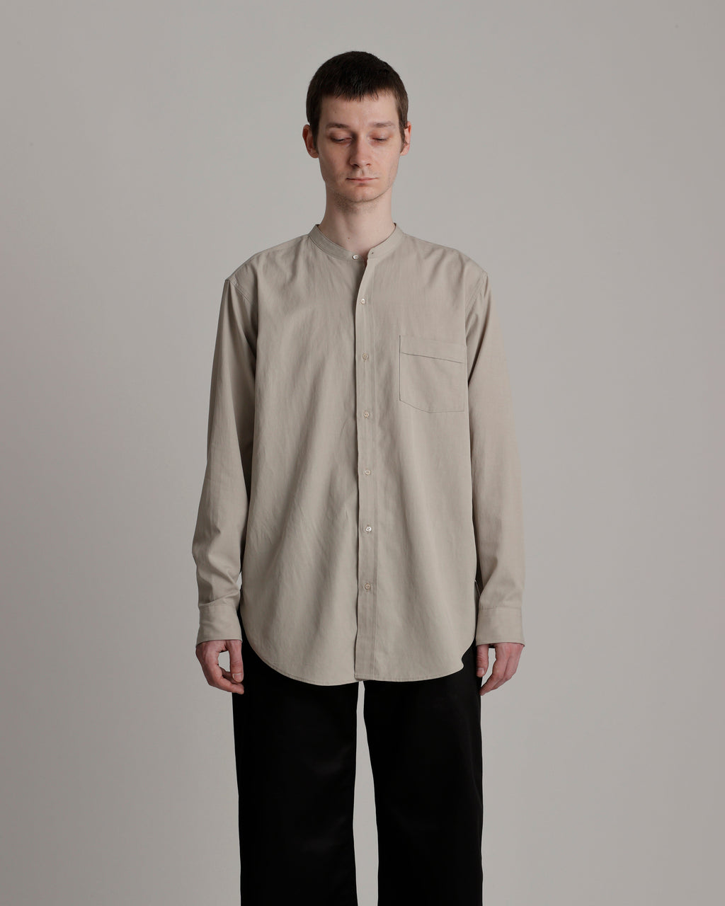 LOT.104 BAND COLLAR SHIRT
