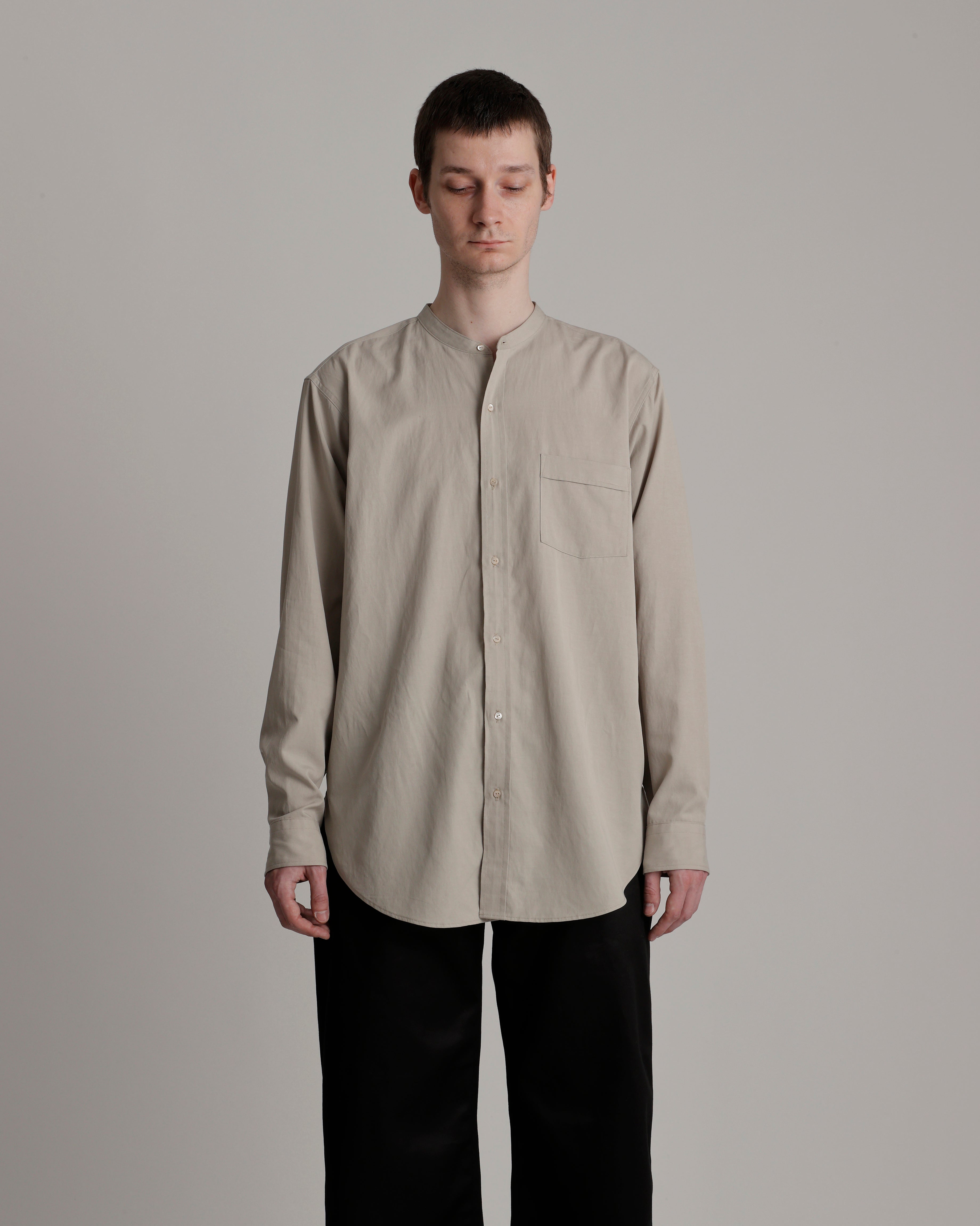 LOT.104 BAND COLLAR SHIRT