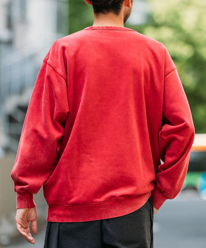 13 oz HEAVY WEIGHT heavyweight pigment-dyed crewneck sweatshirt