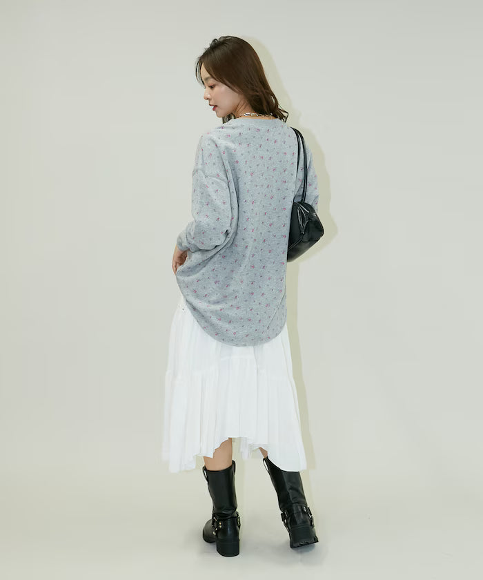 Studded Asymmetrical Tiered Skirt Limited Edition