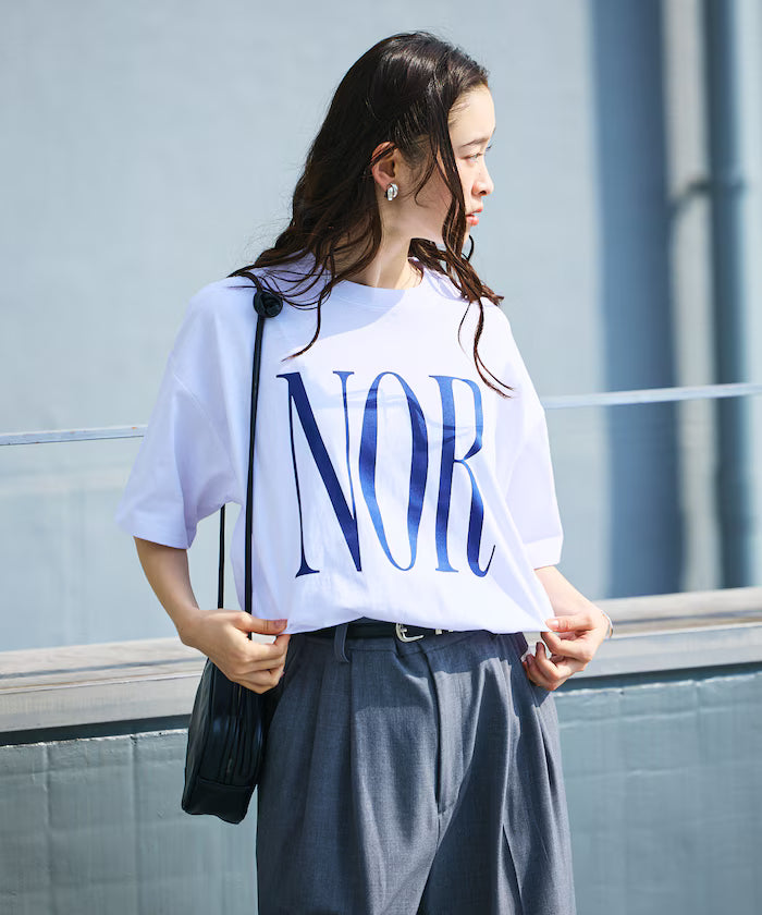 Big Silhouette Print Crew Neck T-Shirt / NOR 【Limited Release】