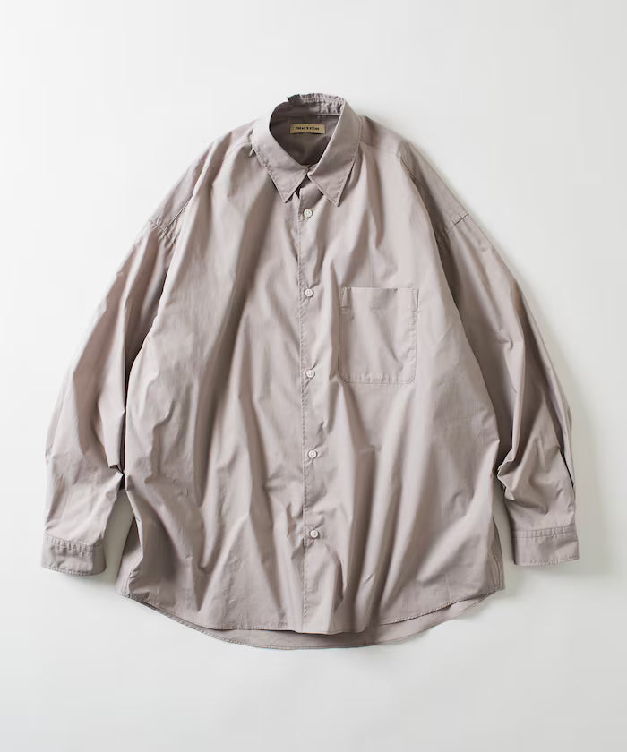 Relax Fit Relax Fit Regular Collar Shirt [Limited Edition] - Light Gray