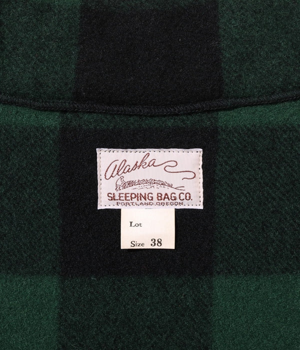 ALASKA SLEEPING BAG BUFFALO PLAID "STAG JACKET"
