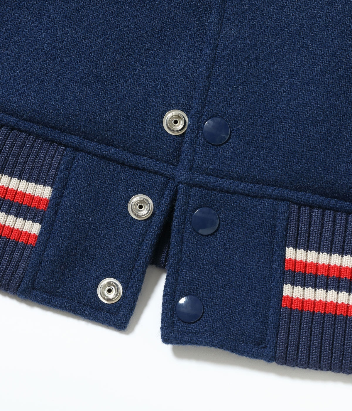 30oz. WOOL MELTON AWARD JACKET “BULLDOGS” (NAVY)