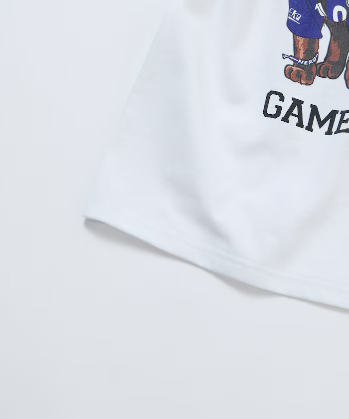 Limited Edition Big Silhouette Back Print T-Shirt THREE CATS
