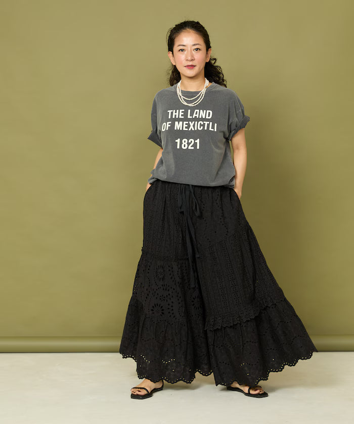 Glass Hand-rolled Pearl Long Necklace 140cm