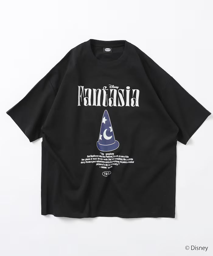 Limited Edition/DISNEY Disney Special Order Big Silhouette Front Print Crew Neck T-Shirt Fantasia