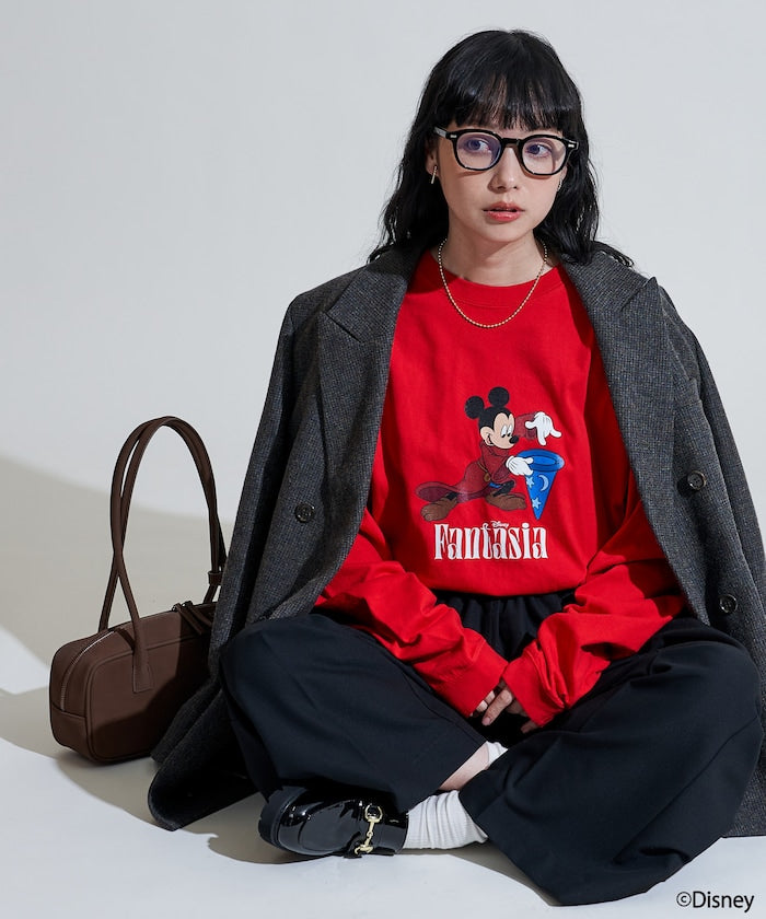 [DISNEY FANTASIA] Big Front Print Long T