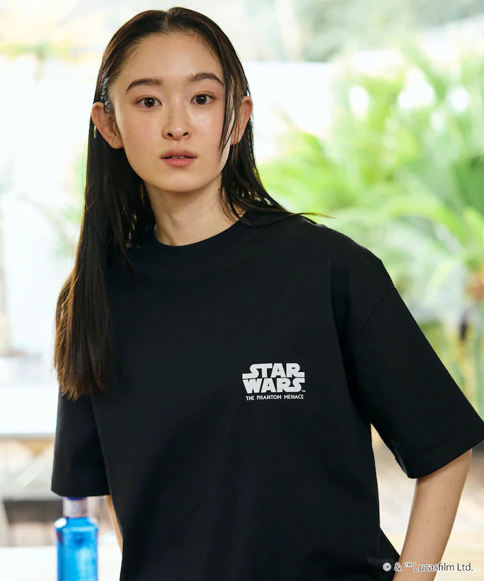 STAR WARS EPISODE 1/Star Wars Exclusive Big Silhouette Back Print Crew Neck T-shirt 【Limited Edition】