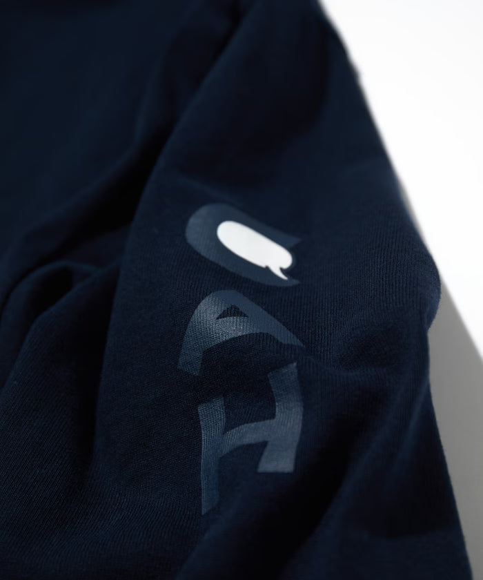Heavy weight Jersey Mock Neck L/S Print Tee