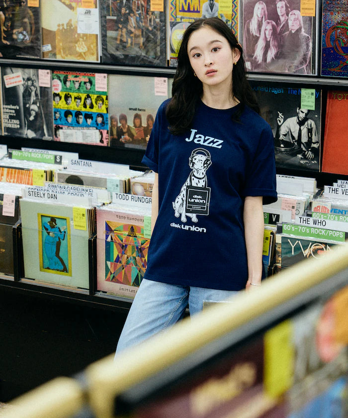 Limited Release diskunion×FREAK'S STORE Exclusive Dalmatian Big Silhouette Print Crew Neck T-Shirt